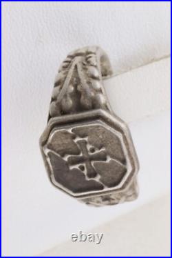 German 835 silver Ring war period WW2 iron cross WWII Helmet 1939 Stahlhelm 1940