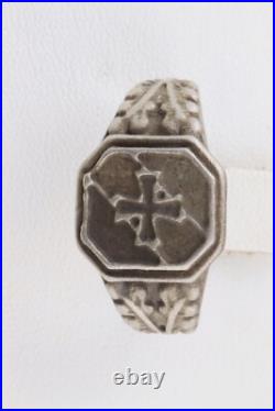 German 835 silver Ring war period WW2 iron cross WWII Helmet 1939 Stahlhelm 1940