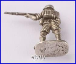 German 835 silver set Ring WW2 Helmet WWII Stahlhelm Germany Gott mit uns Size 7