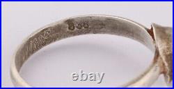 German 835 silver set Ring WW2 Helmet WWII Stahlhelm Germany Gott mit uns Size 7