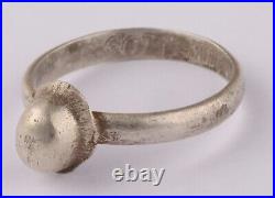 German 835 silver set Ring WW2 Helmet WWII Stahlhelm Germany Gott mit uns Size 7