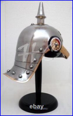 German Armor Prussian Pickle Haube Helmet WWI/WW2 Collectible Militaria Helmet