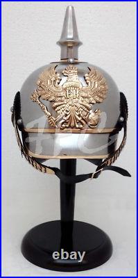 German Armor Prussian Pickle Haube Helmet WWI/WW2 Collectible Militaria Helmet