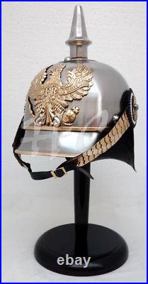 German Armor Prussian Pickle Haube Helmet WWI/WW2 Collectible Militaria Helmet
