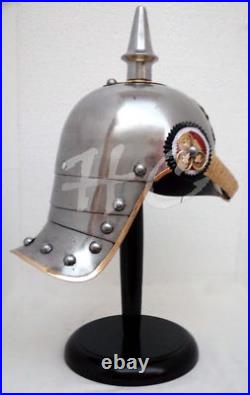 German Armor Prussian Pickle Haube Helmet WWI/WW2 Collectible Militaria Helmet