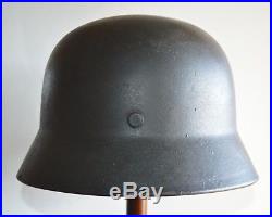 German Army Steel Combat Helmet M35 size 66 complete with liner and chinstrap