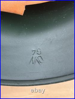German Baden-Württemberg Police Helmet M35/50 Steel Helmet Size 79 Complete