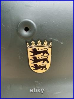 German Baden-Württemberg Police Helmet M35/50 Steel Helmet Size 79 Complete