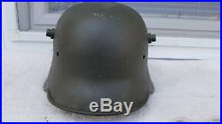 German Helmet M17 Size Si. 62 Ww1 Ww2 Stahlhelm