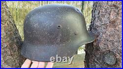 German Helmet M35 Size 66 + Liner Band Ww2 Stahlhelm