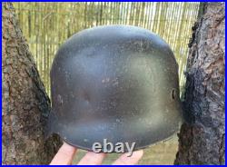 German Helmet M35 Size 66 + Liner Band Ww2 Stahlhelm