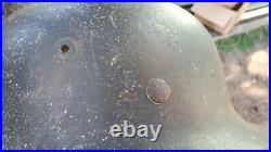 German Helmet M35 Size 66 + Liner Band Ww2 Stahlhelm