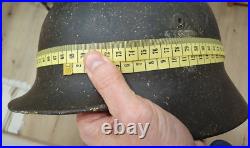 German Helmet M35 Size 66 + Liner Band Ww2 Stahlhelm