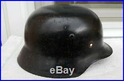German Helmet M35 Size E. F. 66 Ww2 Stahlhelm