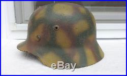 German Helmet M35 Size Q62 Camo Ww2 Stahlhelm