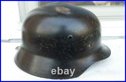 German Helmet M35 Size Q66 + Liner Band Ww2 Stahlhelm