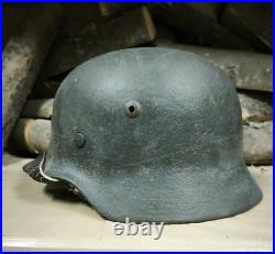 German Helmet M35 WW2 Combat helmet M 35 WWII size 64 Free Shipping