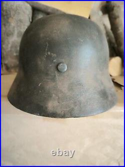 German Helmet M35 WW2 Combat helmet M 35 WWII size 64 Free Shipping