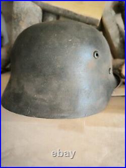 German Helmet M35 WW2 Combat helmet M 35 WWII size 64 Free Shipping