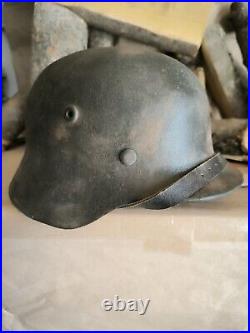 German Helmet M35 WW2 Combat helmet M 35 WWII size 64 Free Shipping