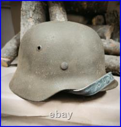 German Helmet M35 WW2 Combat helmet M 35 WWII size 64 Free Shipping