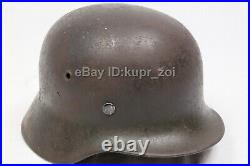 German Helmet M35 WW2 World War 2 Size 64 Relic of Battlefield ET64 with number