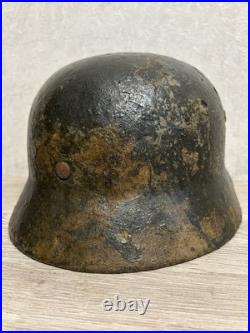 German Helmet M35 WW2 original paint (without restoration) WWII size 66