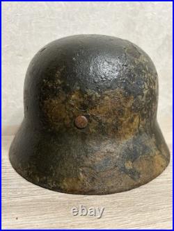 German Helmet M35 WW2 original paint (without restoration) WWII size 66