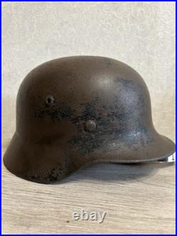 German Helmet M35 WW2 without restoration (original paint) WWII size 64