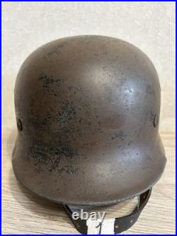 German Helmet M35 WW2 without restoration (original paint) WWII size 64
