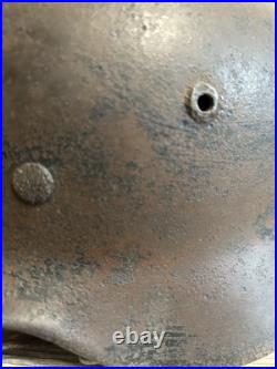 German Helmet M35 WW2 without restoration (original paint) WWII size 64