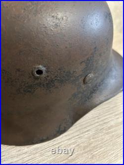 German Helmet M35 WW2 without restoration (original paint) WWII size 64