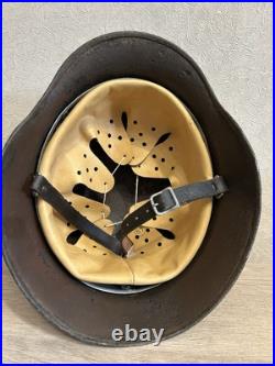 German Helmet M35 WW2 without restoration (original paint) WWII size 64