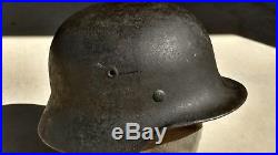 German Helmet M40 Size 62/55 Ww2 Stahlhelm