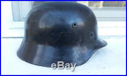 German Helmet M40 Size E. F66 Ww2 Stahlhelm