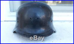 German Helmet M40 Size E. F66 Ww2 Stahlhelm
