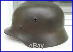 German Helmet M40 Size Q68 Ww2 Stahlhelm Dutch