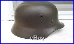 German Helmet M40 Size Q68 Ww2 Stahlhelm Dutch