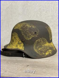 German Helmet M40 WW2 original paint (without restoration) WWII size 62