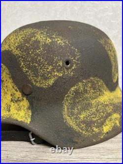 German Helmet M40 WW2 original paint (without restoration) WWII size 62