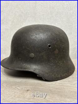 German Helmet M40 WW2 original paint (without restoration) WWII size 64 German Helmet M40 WW2 original paint (without restoration) WWII size 64