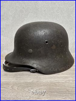 German Helmet M40 WW2 original paint (without restoration) WWII size 64 German Helmet M40 WW2 original paint (without restoration) WWII size 64