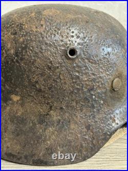 German Helmet M40 WW2 original paint (without restoration) WWII size 64