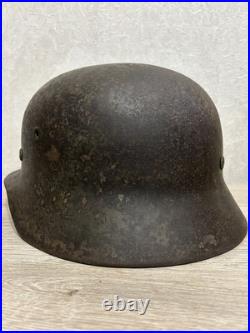 German Helmet M40 WW2 original paint (without restoration) WWII size 64 German Helmet M40 WW2 original paint (without restoration) WWII size 64