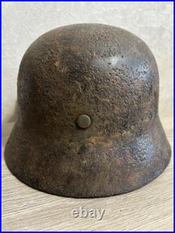 German Helmet M40 WW2 original paint (without restoration) WWII size 64