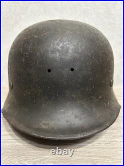 German Helmet M40 WW2 original paint (without restoration) WWII size 64 German Helmet M40 WW2 original paint (without restoration) WWII size 64