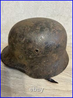 German Helmet M40 WW2 original paint (without restoration) WWII size 64