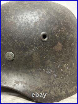 German Helmet M40 WW2 original paint (without restoration) WWII size 64 German Helmet M40 WW2 original paint (without restoration) WWII size 64