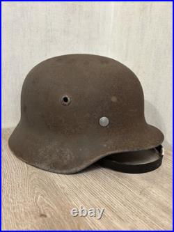 German Helmet M40 WW2 without restoration (original paint) WWII size 64
