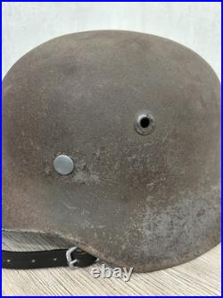 German Helmet M40 WW2 without restoration (original paint) WWII size 64